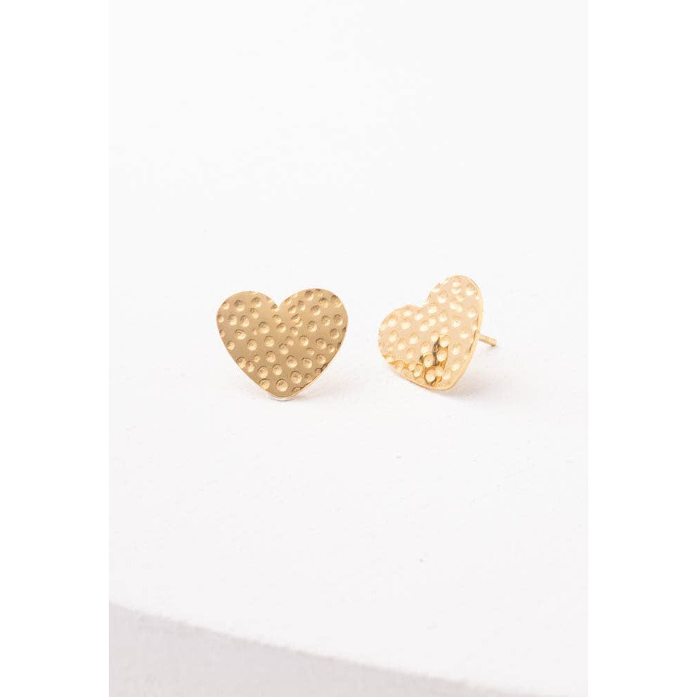 heart shaped earrings, heart shaped studs