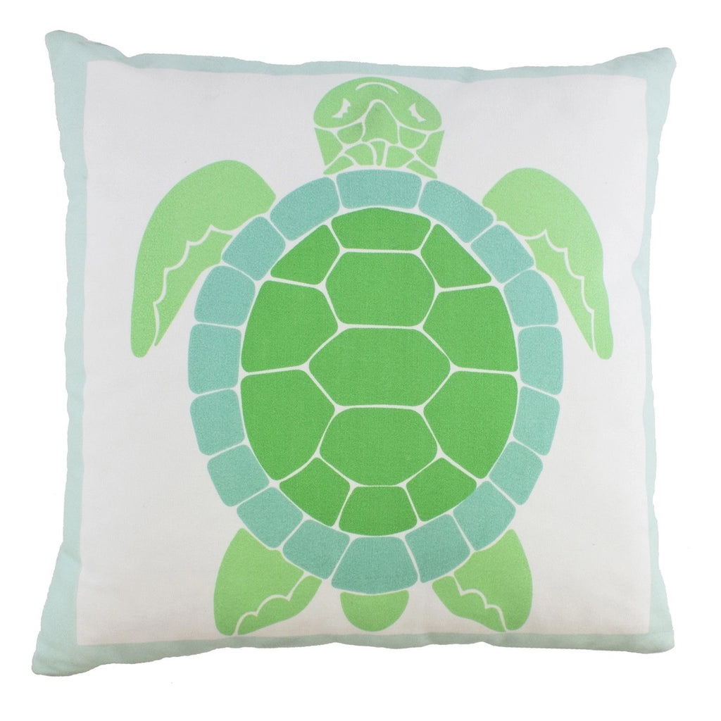 Sea turtle square pillow