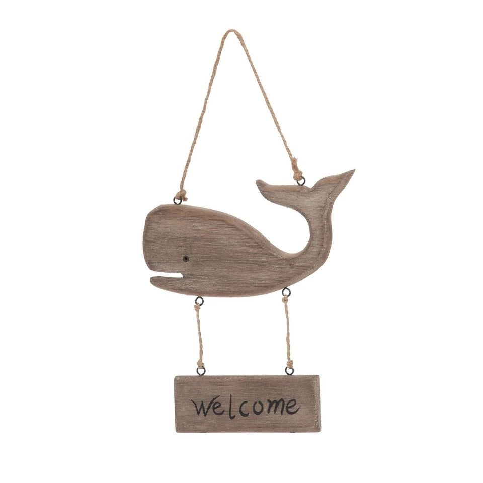 whale welcome sign, small whale welcome sign