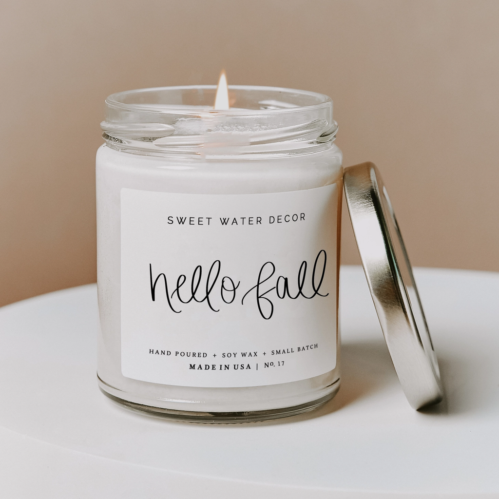 fall candle, soy fall candle