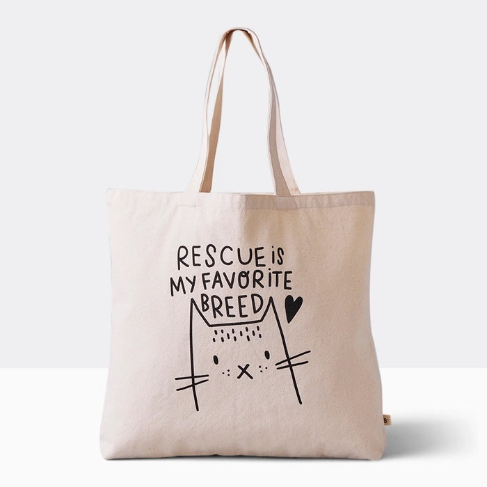 Rescue animal tote bag