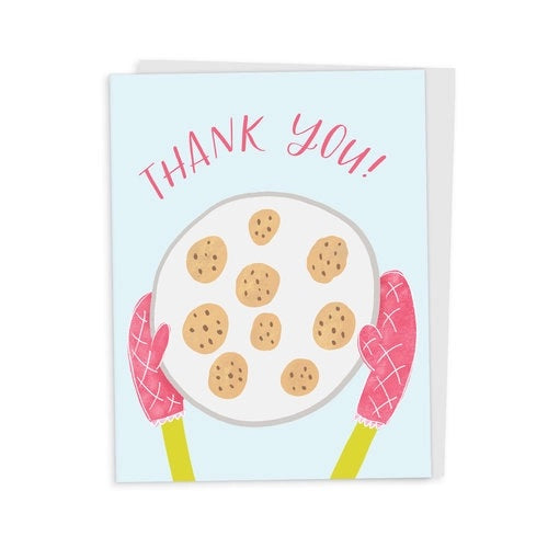 thank you card, thank you cookie card