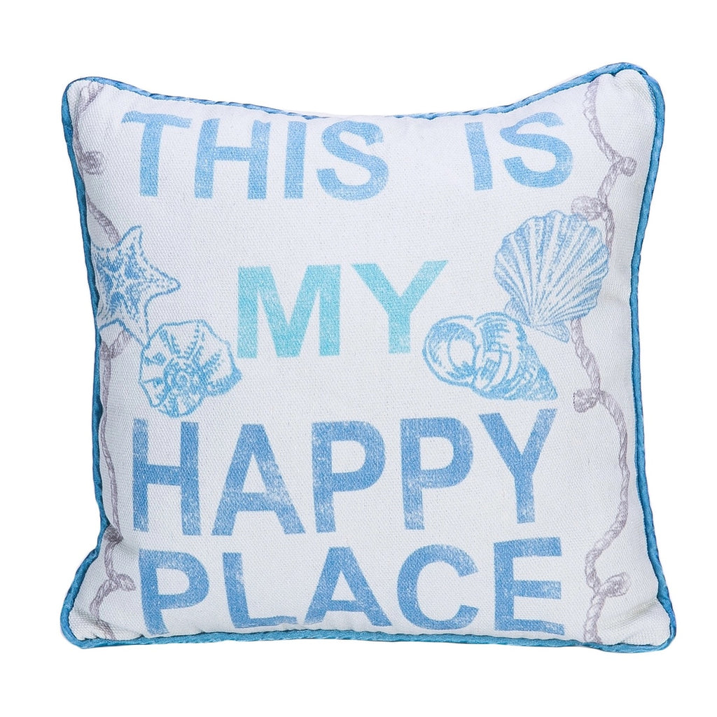 my happy place pillow, happy place small pillow