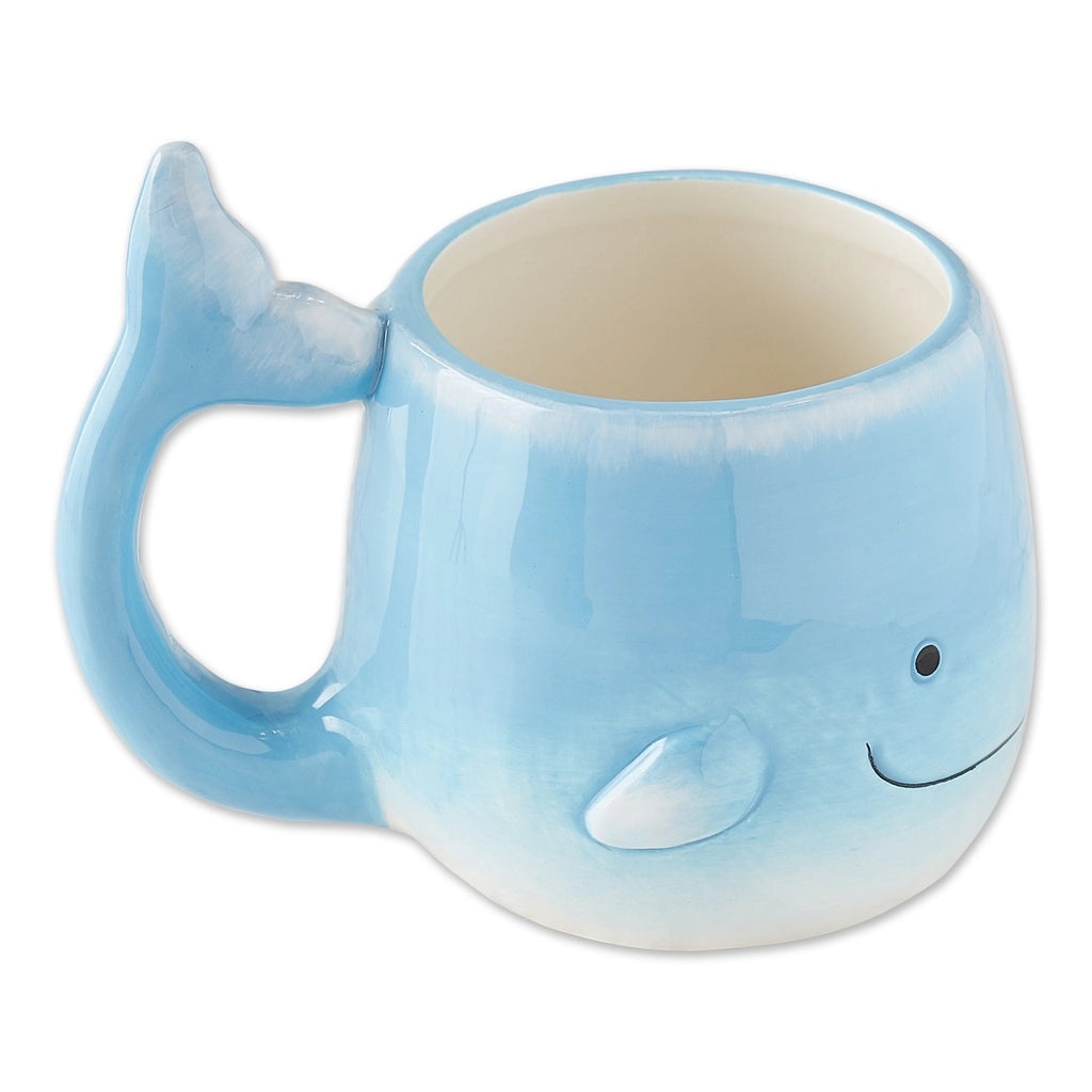 whale mug, blue whale mug, nautical whale mug, kid whale mug