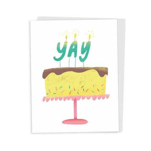 Yay cake for you greeting card